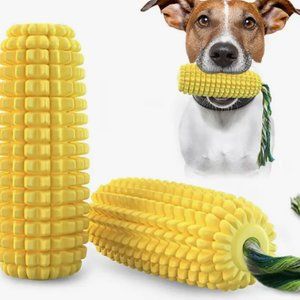 Yellow Corn Chew Toy for Dogs
